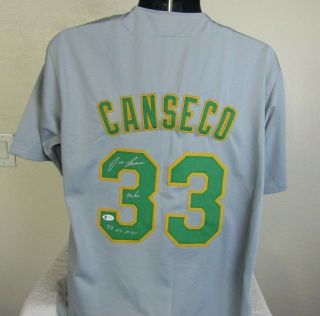 Jose Canseco Autographed Signed Oakland A 