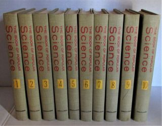 Vintage 1961 The Book Of Popular Science Encyclopedia - Complete 10 Volume Set
