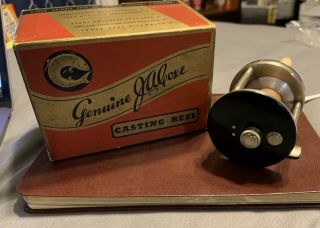 Vintage Ja Coxe Fishing Reel Model 25c Made In Usa Bronson Mich.