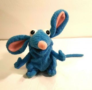 Disney Bear In The Big Blue House Tutter Mouse Plush Bean Bag Mattel Vintage 7 "