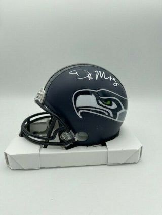Dk Metcalf Signed Nfl Riddell Seattle Seahawks Mini Helmet Hologram