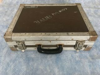 Vintage Case By Anvil.  Anvil Case Heavy Duty Metal Briefcase.  Tag W Serial