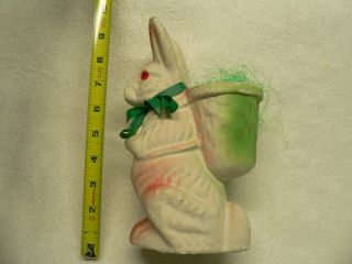 Vintage Paper Mache Rabbit Easter Figure Candy Container