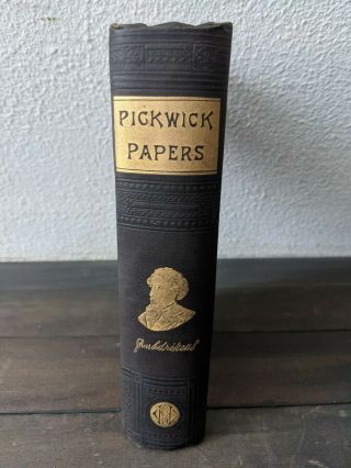 Vintage DICKENS Book 1867 Pickwick Papers Volume 1 2