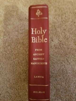 Good The Holy Bible From Ancient Eastern Manuscripts,  George Lamsa,  Holman,  1967