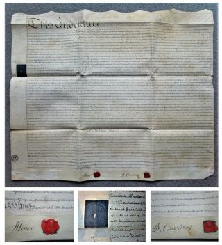 1792 Walcot Bath Somerset Signed Historical Manuscript Vellum Legal Document
