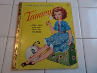 Tammy,  A Little Golden Book,  1963 (vintage; Dolls/clothes Uncut)