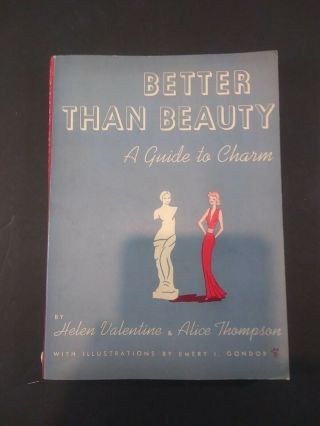 Vintage 1938 Better Than Beauty - A Guide To Charm - Illustrated Gc