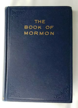 1943 Book Of Mormon Blue Cover Lds Religious Church History