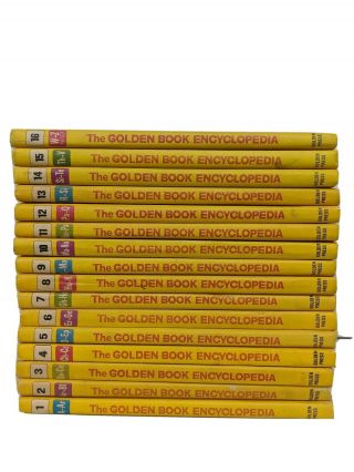The Golden Book Encyclopedia Complete Set Of 16 Volumes Hardcover Children Books