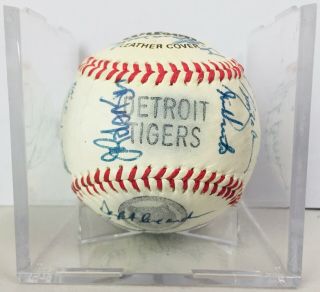1988 Detroit Tigers Team Signed Autographed Baseball Mlb Ball Trammell Whitaker