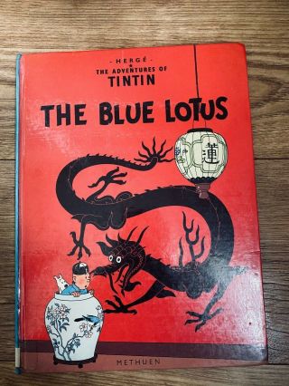 The Adventures Of Tintin The Blue Lotus Hardback Book 1st Edition 1983
