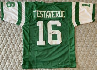 Vinnie Testaverde Signed Ny Jets Jersey (jsa) -