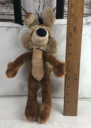Vintage 1989 Wile E Coyote Plush Stuffed Animal Looney Tunes Warner Bros 13 