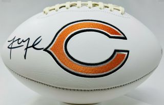 Chicago Bears Khalil Mack Signed Logo Football Autographed - Beckett Bas