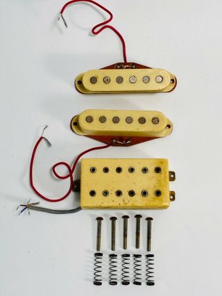Dimarzio? Electric Guitar Pickup Set Humbucker Strat Project Vintage Cream Relic