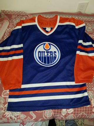 Vintage Ccm Edmonton Oilers Jersey