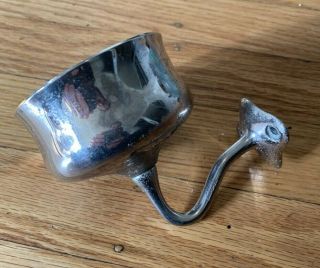 Antique Vtg San - O - La Wall Mounted Nickel Plated Cup Holder