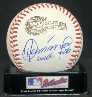 Orlando Hernandez Autographed Signed Official 2005 World Series Baseball Jsa