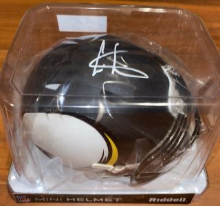 Cris Carter Signed Minnesota Vikings Amp Speed Mini Helmet (white) - Schwartz