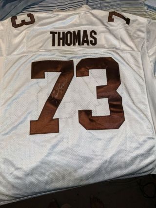 Joe Thomas Signed Autographed Cleveland Browns Jersey