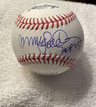 Ryne Sandberg Signed Autographed Hof Logo Omlb Baseball Hof 05 Chicago Cubs