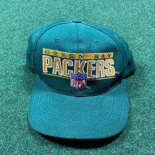 Vintage 90s Sports Specialties Green Bay Packers Script Snapback Nfl Hat Cap