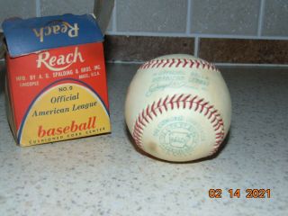 Vintage Reach No.  0 Cronin Official American League Baseball
