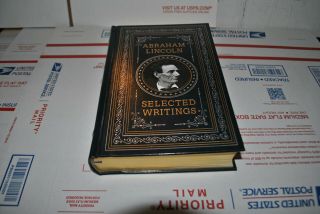 Abraham Lincoln Selected Writings Leatherbound 1st Edition Vg 978 - 1 - 4351 - 4771 - 3