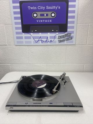 Jvc Ql - A51 Vintage Direct Drive Turntable Quartz Lock Audio Stanton 500 Cart