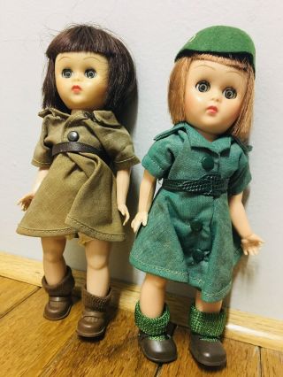 Vintage 1960s Girl Scout And Brownie Dolls