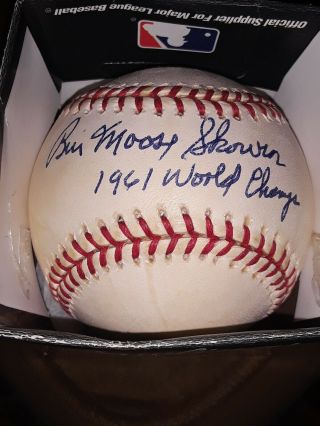 Bill Moose Skowron Autographed Baseball 1961 World Champs