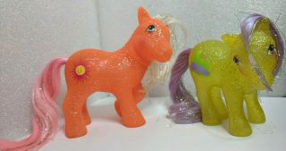 My Little Pony G1 Year 7 Sparkle Ponies A,  Napper & Sunspot Vintage