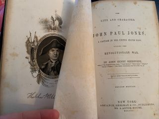 1851 Life And Character Of John Paul Jones Revolutionary War: By Sherburne