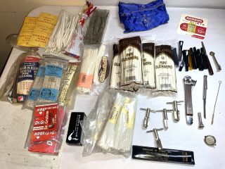 Vintage Pipe Smoking Accessories Cleaners Filters Tools Tips Mouthpieces
