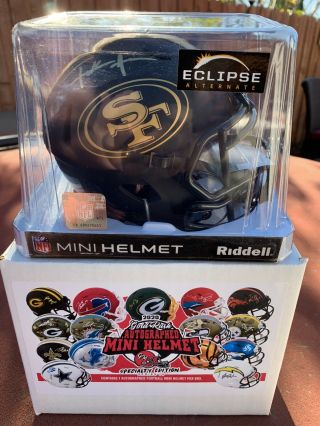 Frank Gore Autographed Signed San Francisco 49ers Eclipse Mini Helmet Jsa