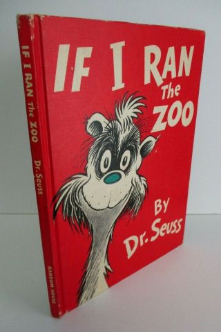 Vintage Dr Seuss If I Ran The Zoo Circa 1965 Printing