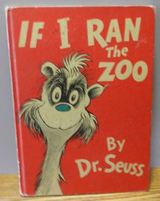 1950 Vintage " If I Ran The Zoo " Written By Dr.  Seuss 1st Edition Random House