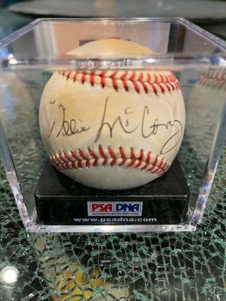 Willie Mccovey Autographed Baseball - Psa/dna