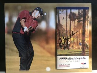 Phil Mickelson Autographed 1999 The Players Championship Guide Psa/dna