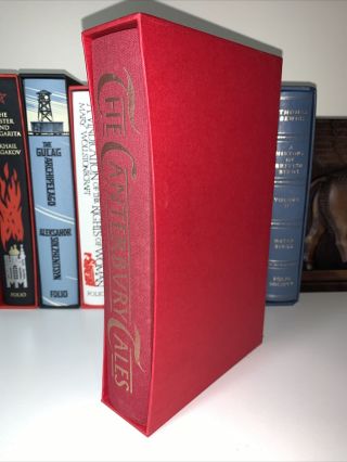 Folio Society The Canterbury Tales Geoffrey Chaucer Slipcased Book British