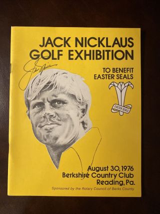Jack Nicklaus Autographed 1976 Vintage Signed Program