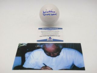 Willie Mosconi Signed Beckett Certified Autographed Cue Billiard Pool Ball