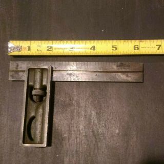 Vintage Lufkin No.  4 Grad Tempered Combination Square With 6 " Rule