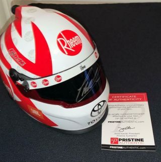 Christopher Bell Signed 20 Rheem Joe Gibbs Racing 1/2 Scale Mini Helmet W/