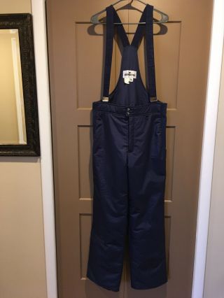 Obermeyer Insulated Ski Bibs Pants Vintage Navy Blue Men’s Xl
