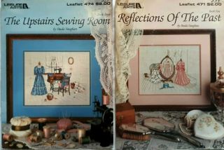 (10) PAULA VAUGHAN CROSS STITCH BOOKS - Leisure Arts - Vintage - 1985 - 89,  91 & 94 3
