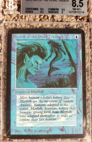 Vintage Magic | MTG BGS 8.  5 Alpha Merfolk of the Pearl Trident, 2
