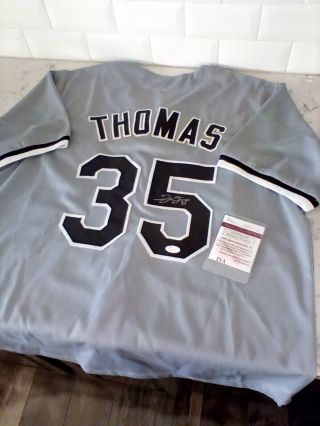 Frank Thomas Autographed Signed Chicago White Sox Jersey Jsa Witnessed