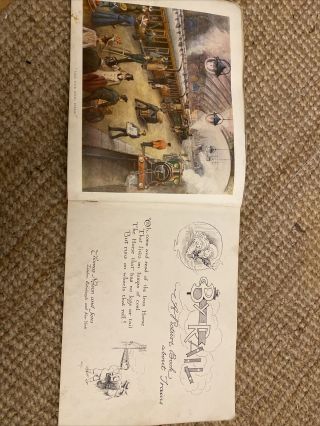 Edwardian Train Book Childrens Picture Book “By Rail” Thomas Nelson C1910 Rare 3